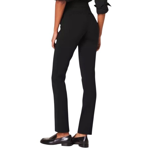 SPANX Smooth PerfectFit Ponte Slim Straight Pant Black Size Large 20254R - Picture 2 of 12